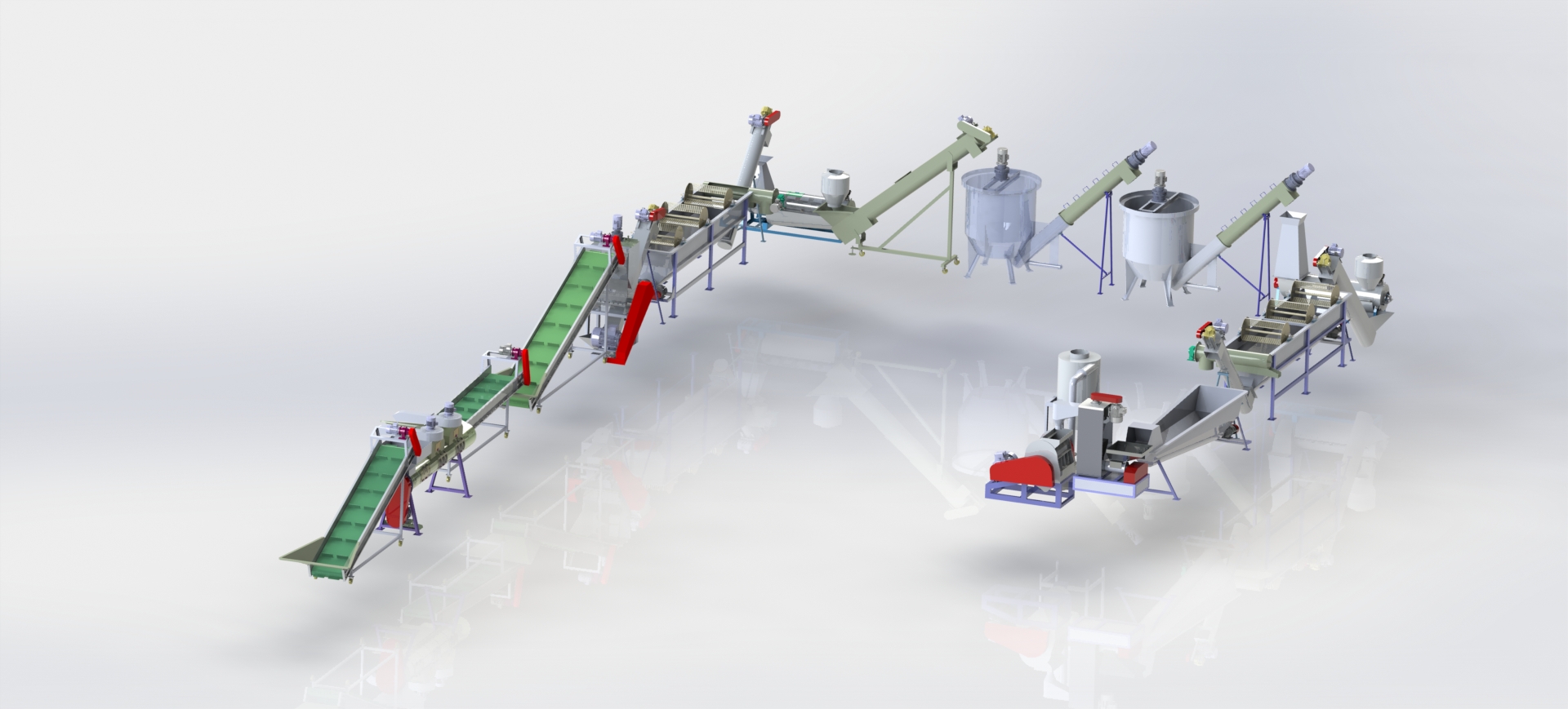 From photovoltaics to household waste: One-stop shredding and recycling lines promote the circular e