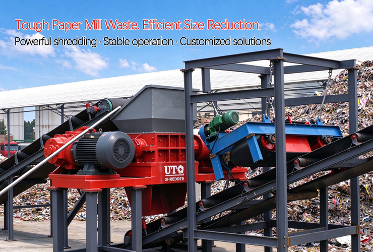 Paper Mill Rejects & Pulper Rope Shredder
